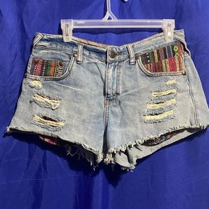 Free people Jean shorts